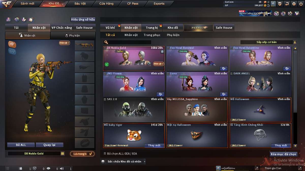 shop acc cf uy tin gia re